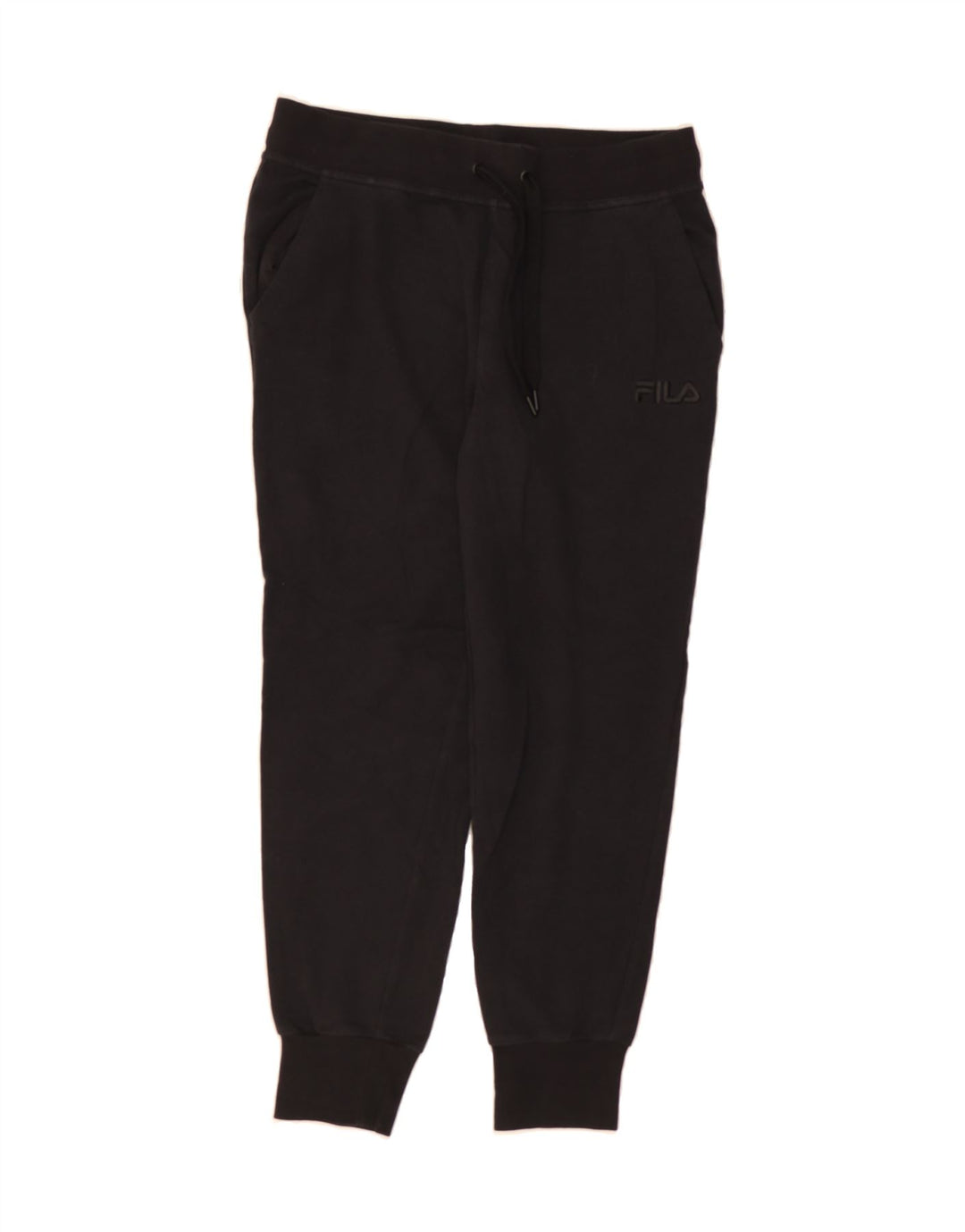 FILA Womens Tracksuit Trousers Joggers Medium  Black Cotton Vintage Fila and Second-Hand Fila from Messina Hembry 