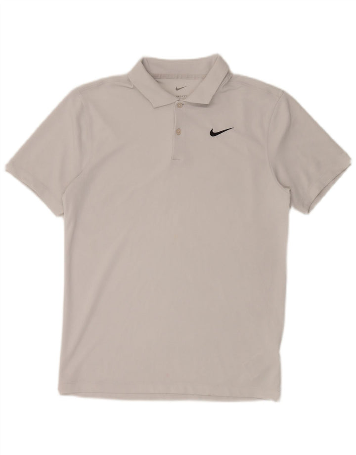 Nike Herren Dri Fit Poloshirt, Größe S, Grau, Polyester