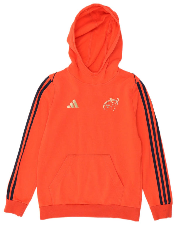 Adidas Munster Rugby Hoodie für Jungen, 13–14 Jahre, rote Baumwolle