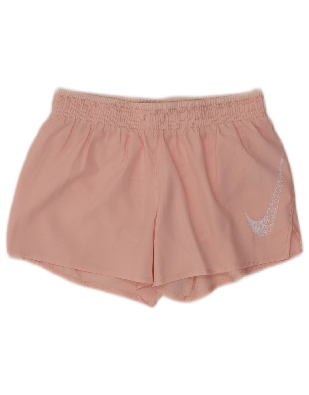 Nike Damen Dri Fit Graphic Sport Shorts UK 10 Small Rosa Polyester