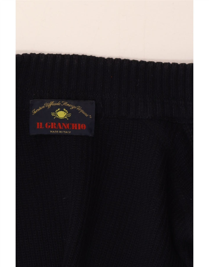 Il Granchio Herren Strickjacke XL Marineblau