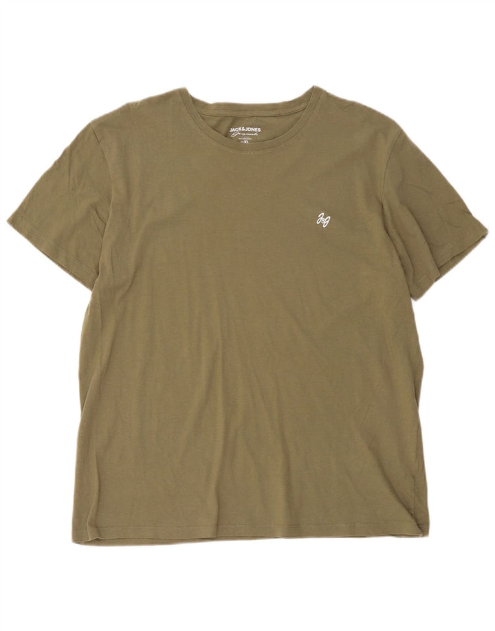 Jack & Jones Herren T-Shirt Top XL Khaki