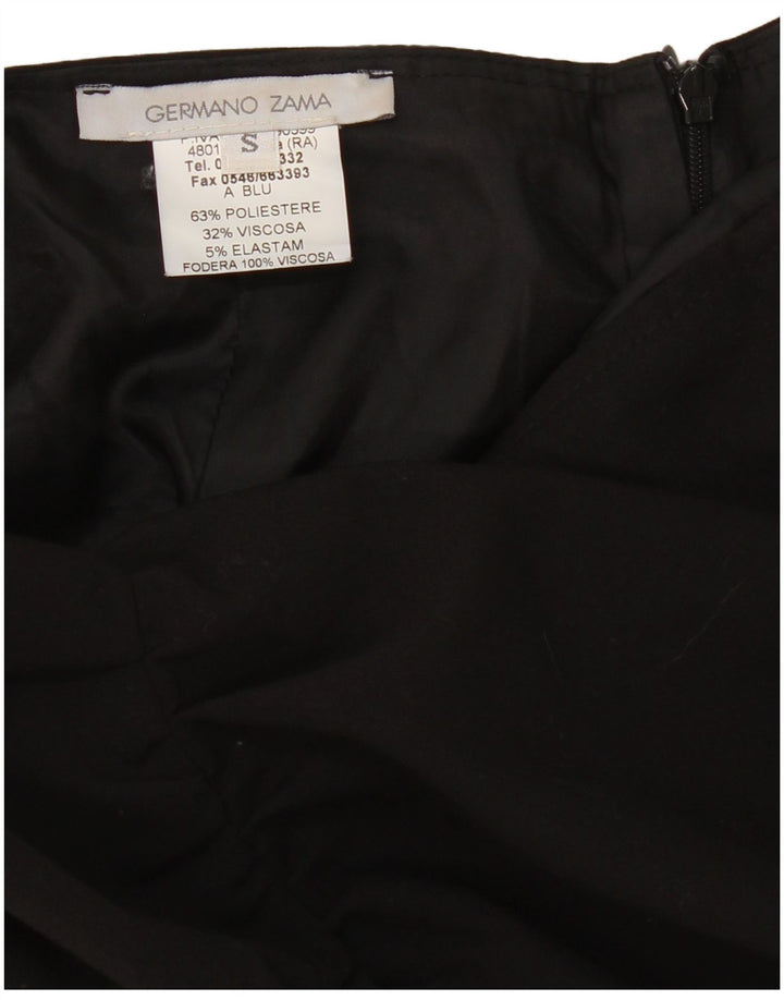 Germano Zama Damen Bleistiftrock Small W28 Schwarz Polyester