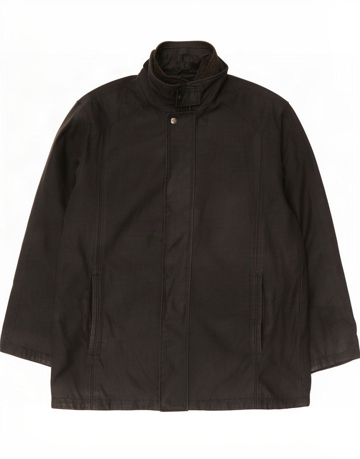Douglas Herren-Windbreaker-Mantel UK 44 2XL Schwarz
