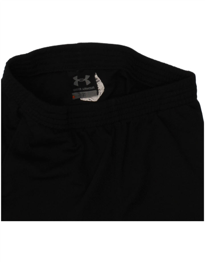 UNDER ARMOUR Jungen-Sportshorts mit Grafik, 2–3 Jahre, schwarzes Polyester
