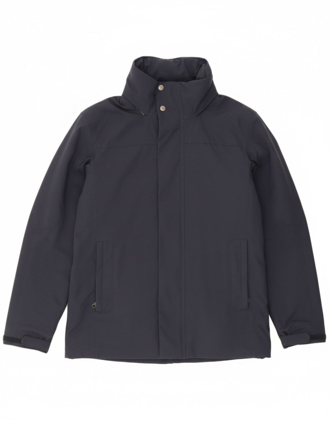 Slam Herren-Windbreakerjacke mit Kapuze, UK 36, Größe S, marineblaues Nylon