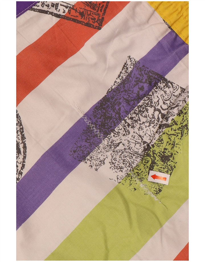 Vintage Herren-Badeshorts mit Grafik, XL, mehrfarbig, Colourblock-Polyester