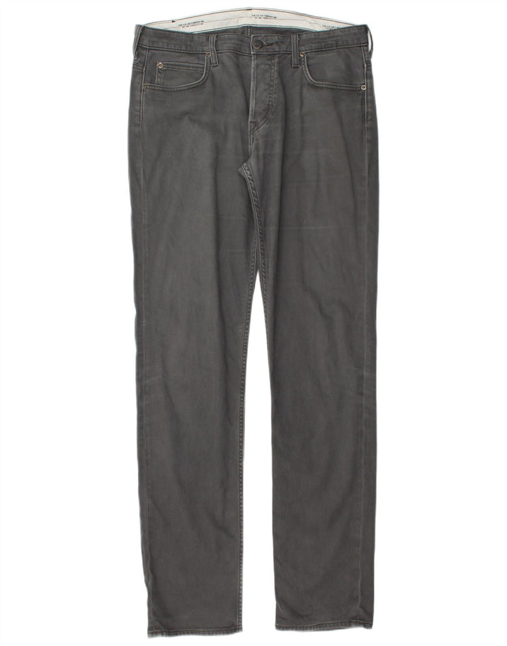 LEE Herren Powell Straight Freizeithose W34 L36 Graue Baumwolle