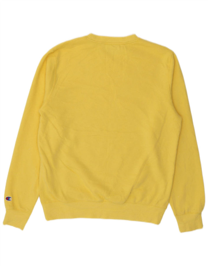 Champion Herren-Sweatshirt mit Grafik, groß, aus Baumwolle, Gelb