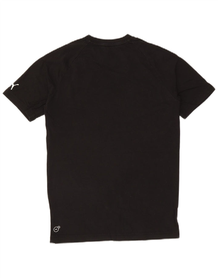 Puma Herren Grafik T-Shirt Top Small Schwarz