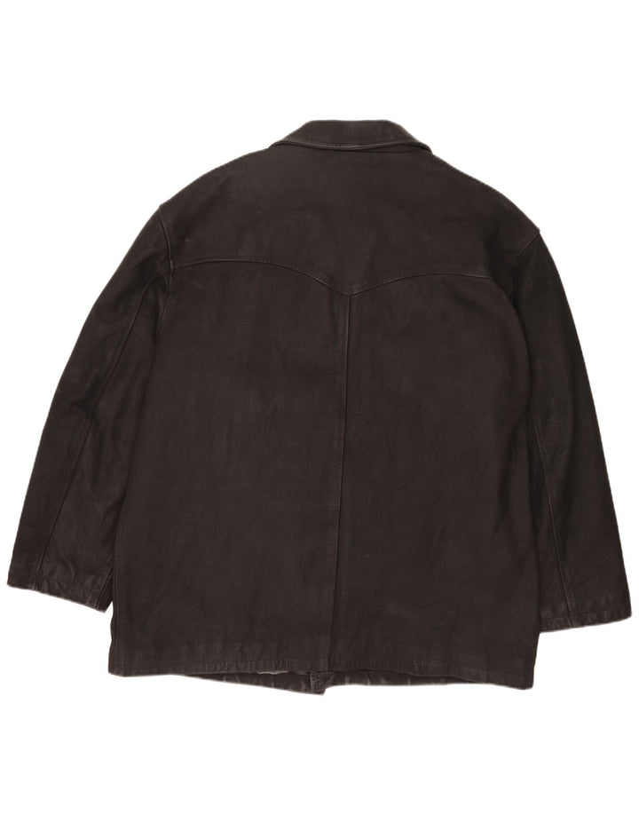 Vintage Herren Lederjacke UK 42 XL Schwarz
