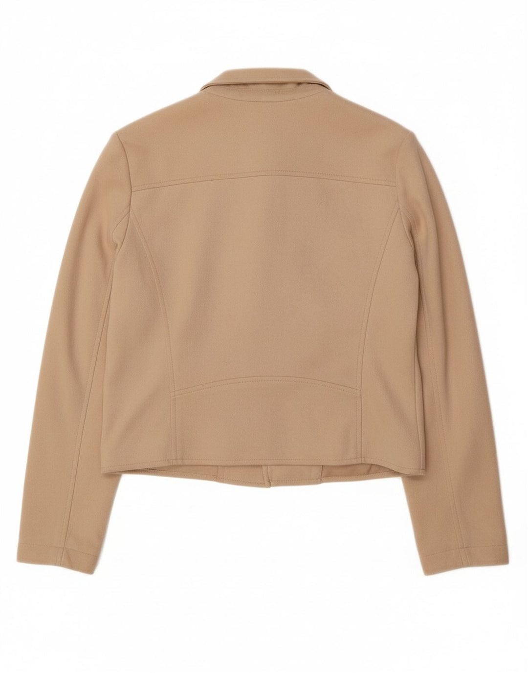 GUESS Damen Crop Bomberjacke UK 10 Small Beige Polyester