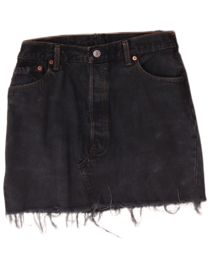 LEVI'S Damen Jeansrock W28 Mittelgrau