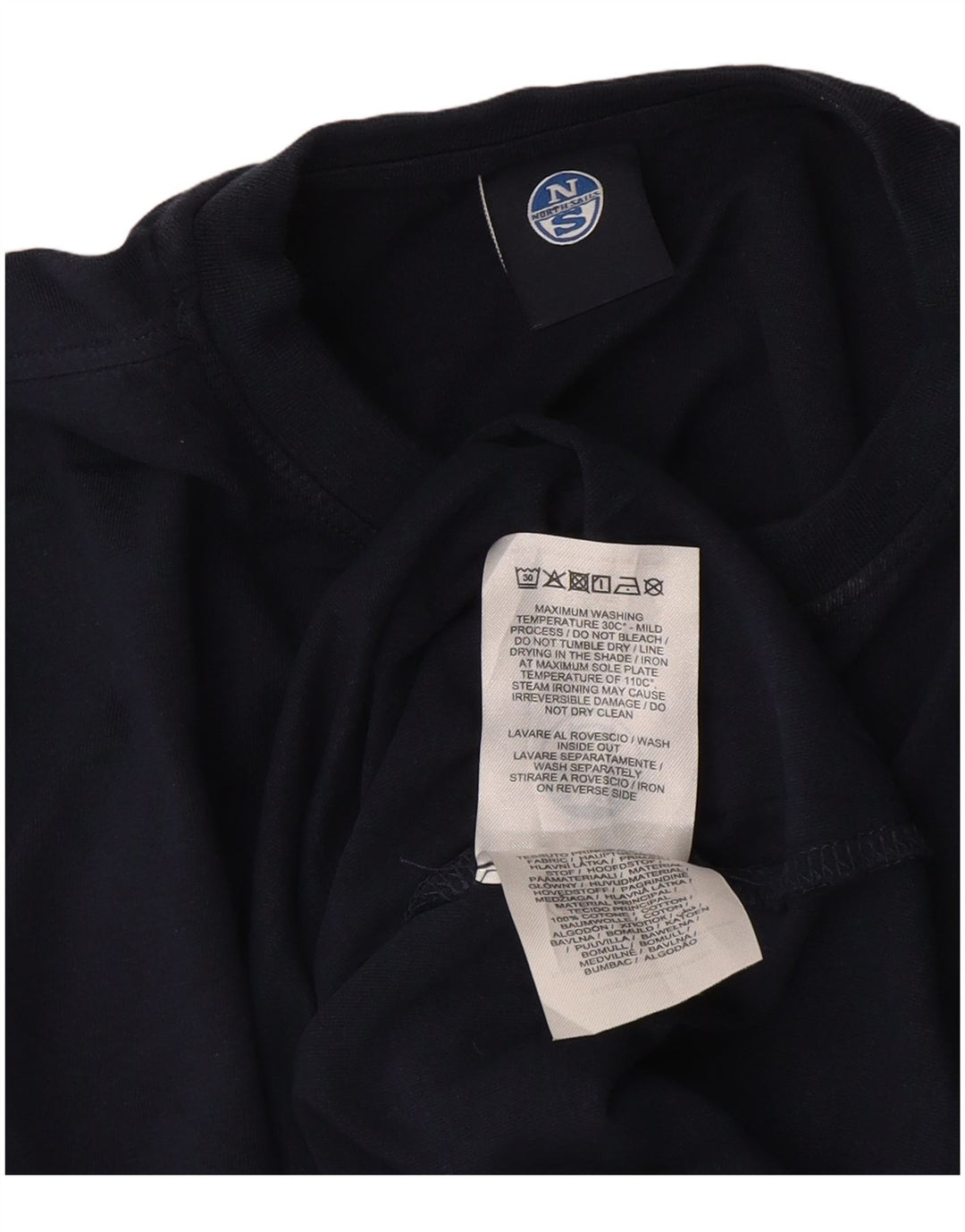 North Sails Herren T-Shirt Top XS Marineblau Baumwolle