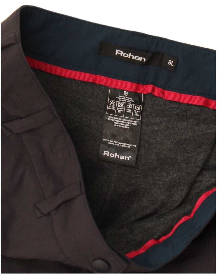 Rohan Damen Bootcut Chino Hose UK 8 Small W30 L33 Grau Polyamid