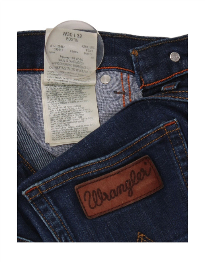 Wrangler Damen Bostin Slim Jeans W30 L32 Blaue Baumwolle