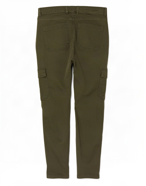 Marks & Spencer Damen Slim Cargohose UK 12 Medium W30 L27 Khaki