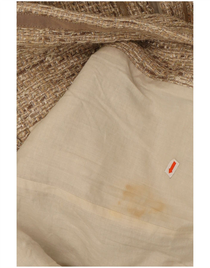 Hugo Boss Damenmantel UK 14 Mittelbeige Baumwolle