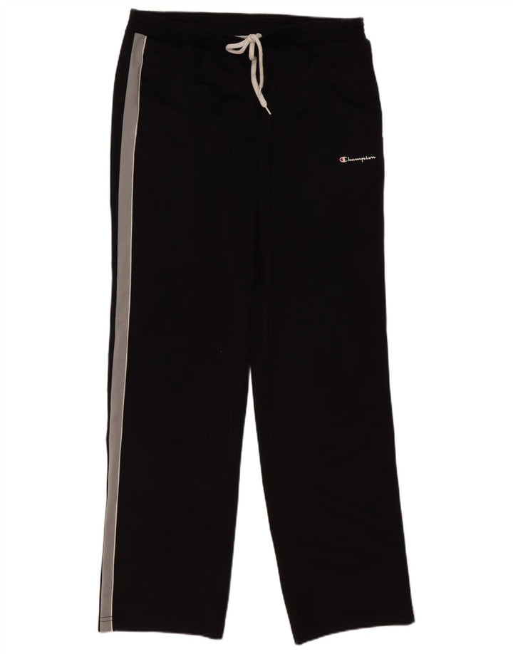 Champion Herren-Trainingshose, groß, schwarzes Colourblock-Polyester