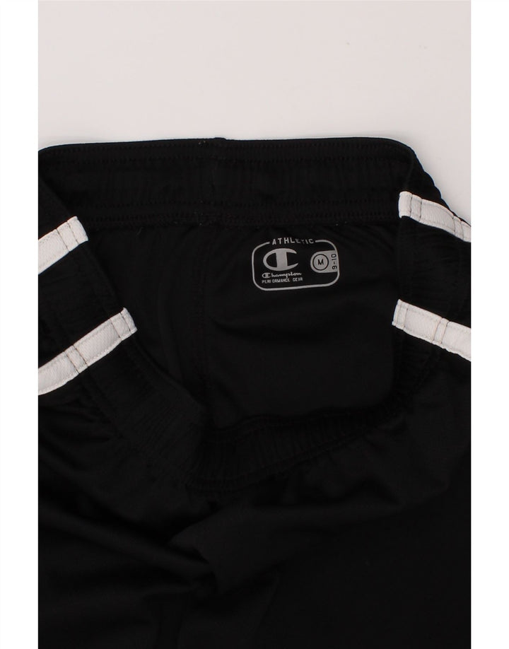 CHAMPION Boys Graphic Sport Shorts 9-10 Years Medium Black Vintage Champion and Second-Hand Champion from Messina Hembry 