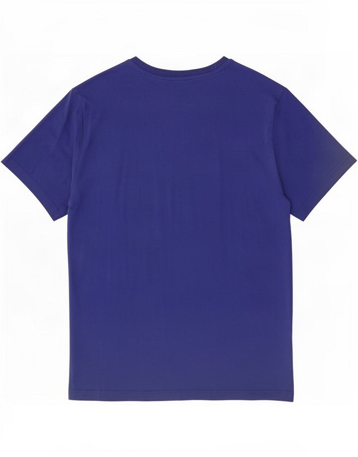 Reebok Herren Grafik-T-Shirt-Oberteil aus mittelblauer Baumwolle