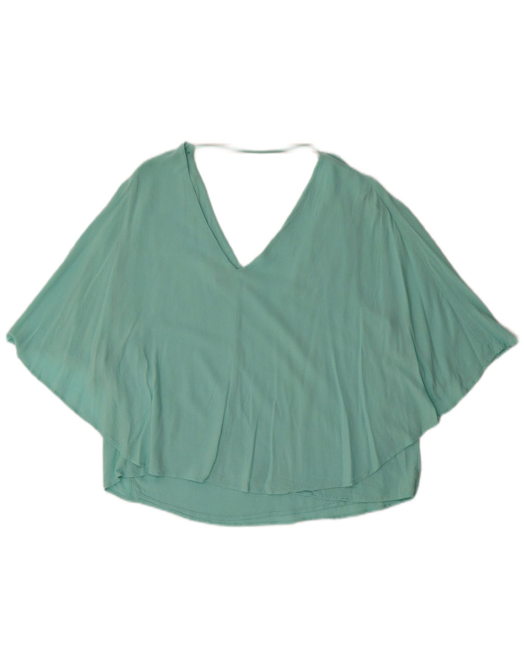 Zara Damen Bluse Top UK 14 Large Türkis