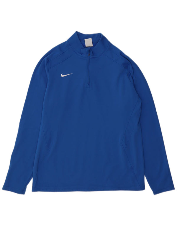 NIKE Damen-Pullover-Trainingsanzugoberteil mit Reißverschluss, UK 18, XL, Blau, Polyester