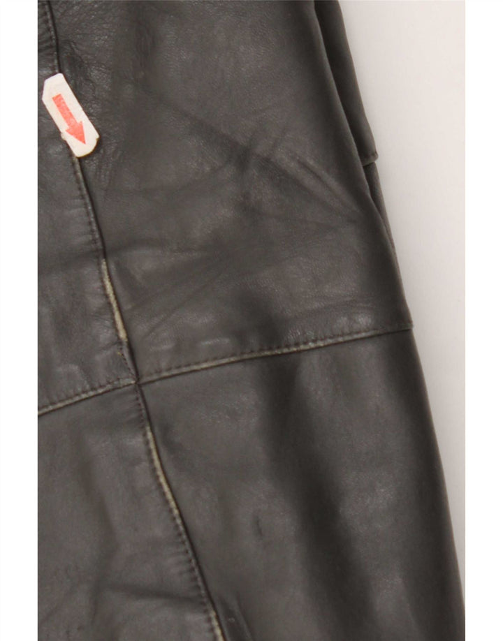 Vintage Herren Lederjacke UK 40 Large Grau