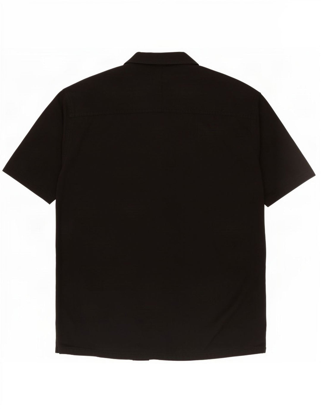 Zara Herren Kurzarmhemd XL Schwarz Baumwolle