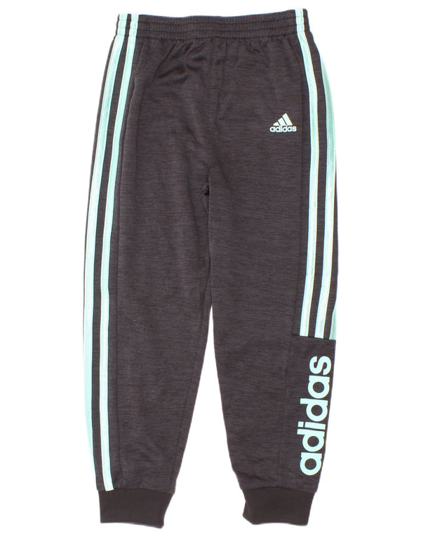 Adidas Jungen Trainingshose mit Grafik, Jogger, 5–6 Jahre, graues Polyester