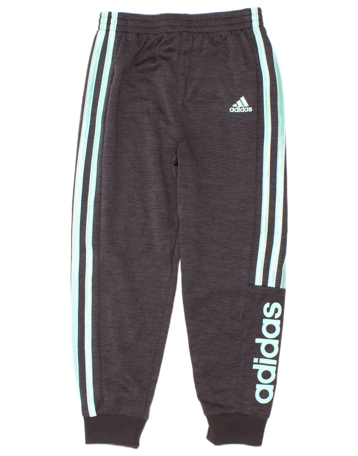 Adidas Jungen Trainingshose mit Grafik, Jogger, 5–6 Jahre, graues Polyester