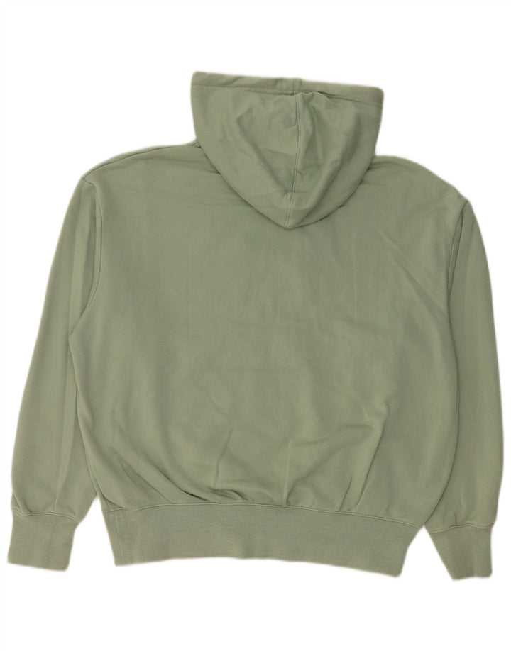 Nike Womens Graphic Oversized Hoodie Pullover UK 10 Small Grüne Baumwolle