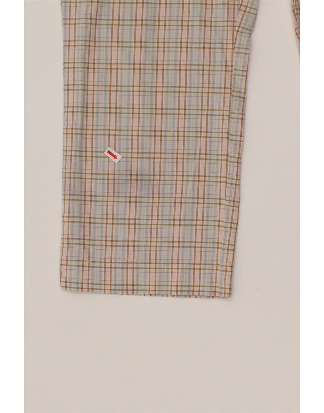 DOCKERS Womens Straight Casual Trousers W28 L21  Blue Check Vintage Dockers and Second-Hand Dockers from Messina Hembry 