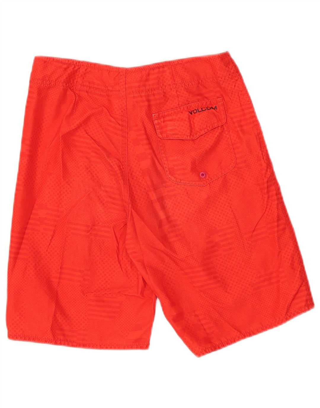 Volcom Badeshorts für Jungen, 11–12 Jahre, rot gestreift, Polyester