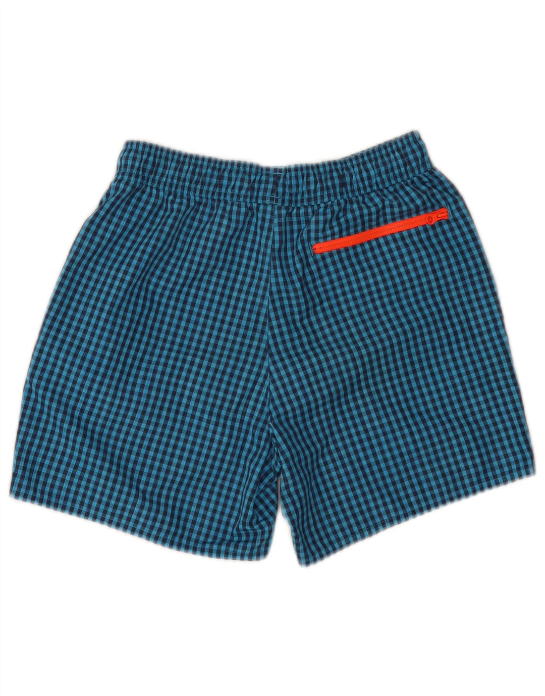 ADIDAS Herren Badeshorts XS Blaues Gingham-Polyester