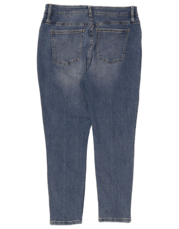 Marks & Spencer Damen Per Una Crop Skinny Jeans UK 14 Large W30 L24 Blau