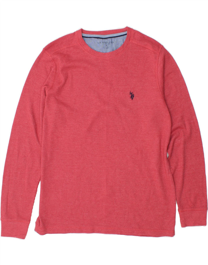 U.S. POLO ASSN. Mens Top Long Sleeve Medium Red Cotton Vintage U.S. Polo Assn. and Second-Hand U.S. Polo Assn. from Messina Hembry 