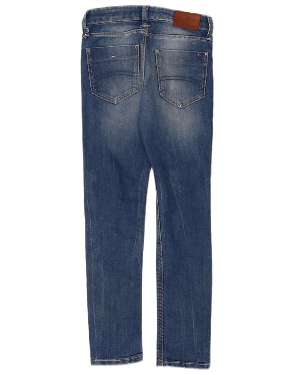 TOMMY HILFIGER Jungen Slim Jeans 9-10 Jahre W26 L24 Blaue Baumwolle