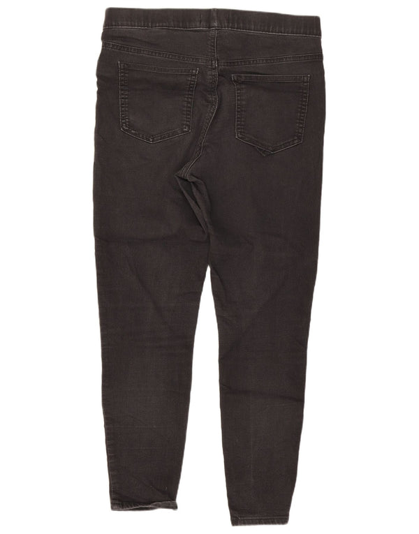 Marks & Spencer Damen Crop Jegging Skinny Jeans UK 12 Medium W30 L24 Schwarz