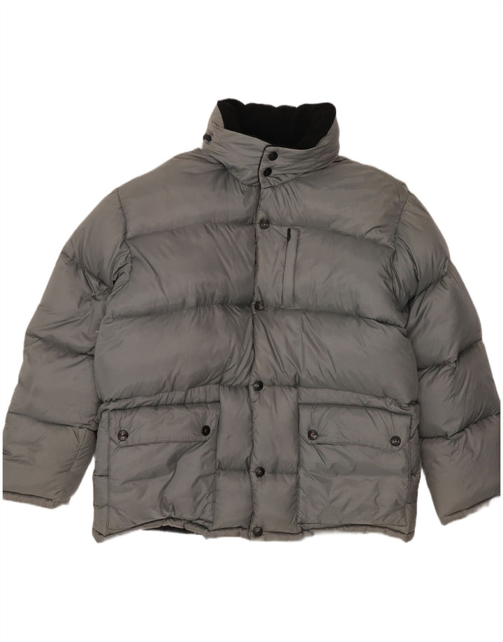 Mash Herren-Jacke mit Kapuze, gepolstert, Größe 40, Grau