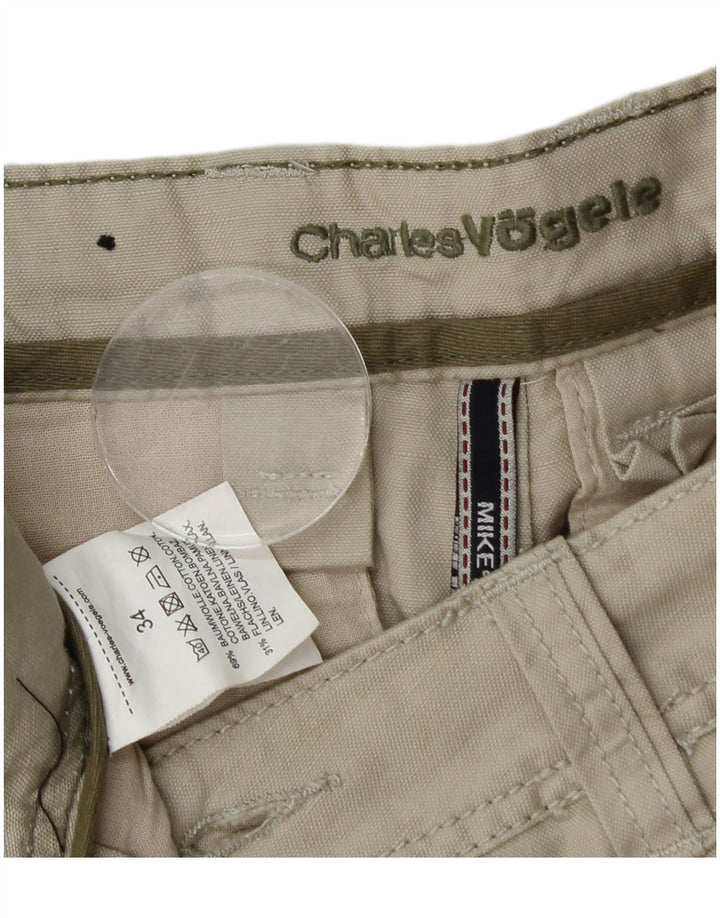 Charles Vogele Herren Mike Cargo Shorts W34 Große graue Baumwolle