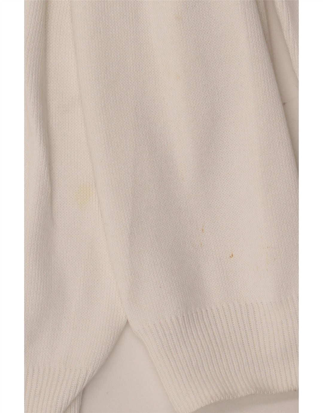 Zara Herren-Pullover mit Rundhalsausschnitt, Größe L, Weiß