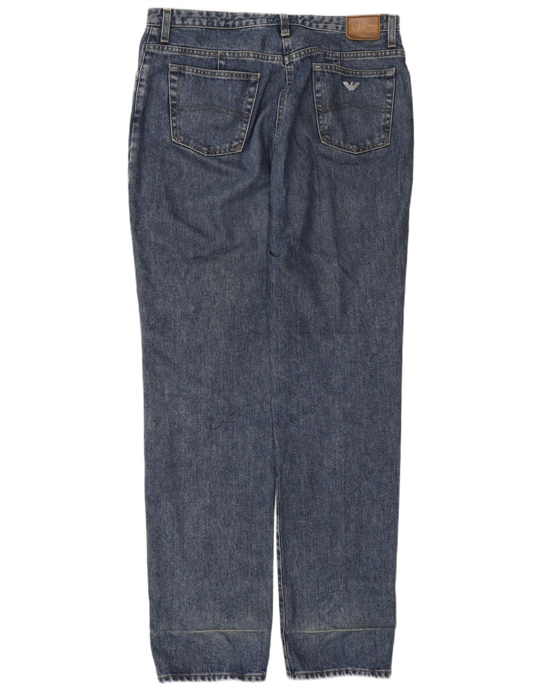 ARMANI Herren Straight Jeans W33 L34 Blaue Baumwolle