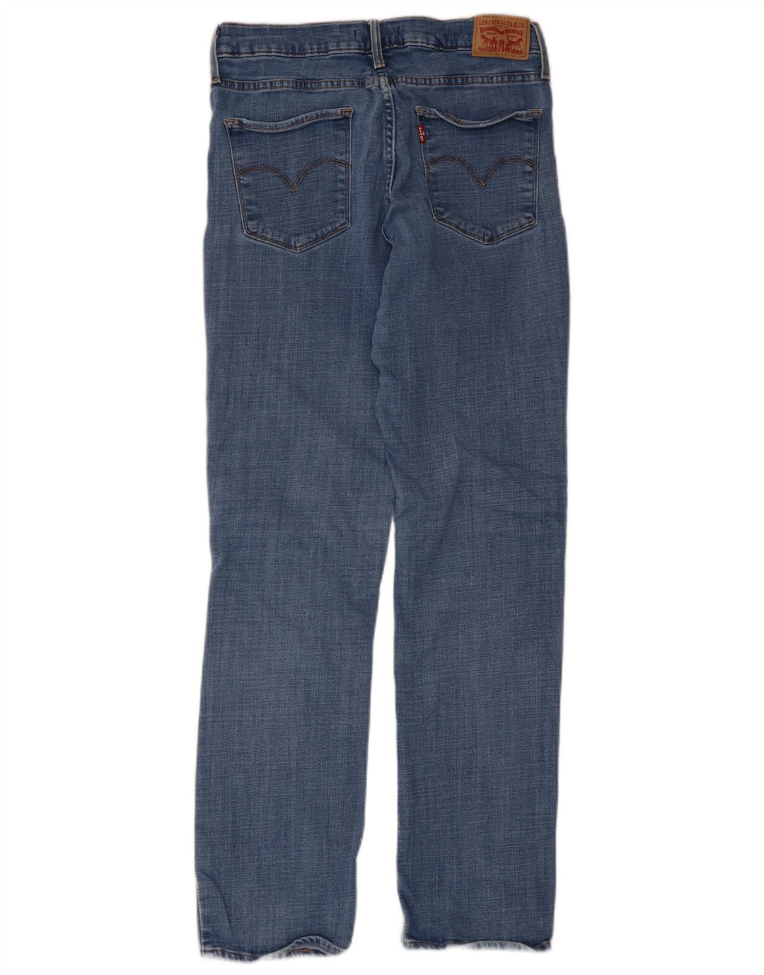 Levi's Damen 314 Shaping Straight Jeans W30 L32 Blaue Baumwolle