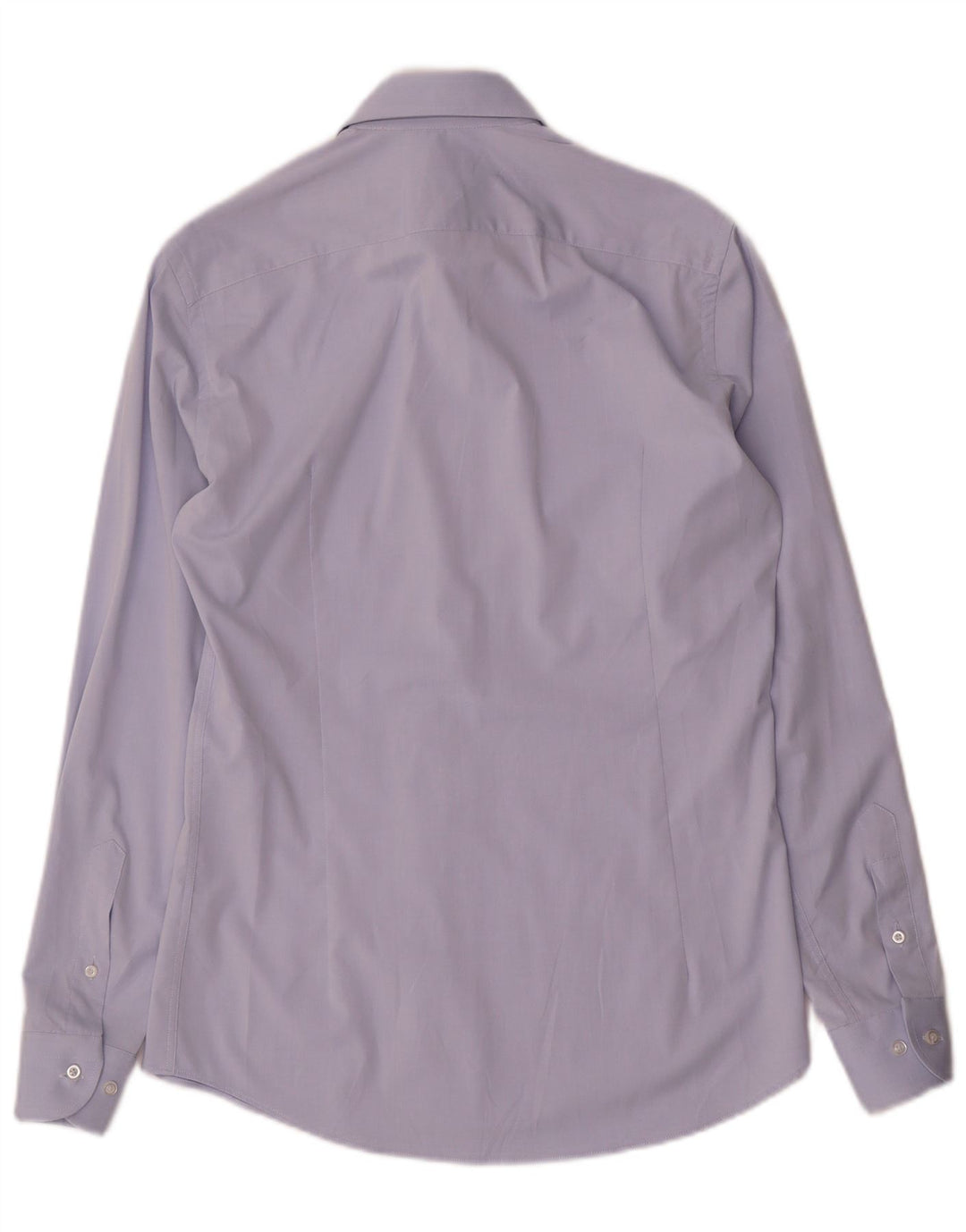 Coveri Slim-Fit-Hemd für Herren, Größe 38 15, mittelblaue Mikrofasern