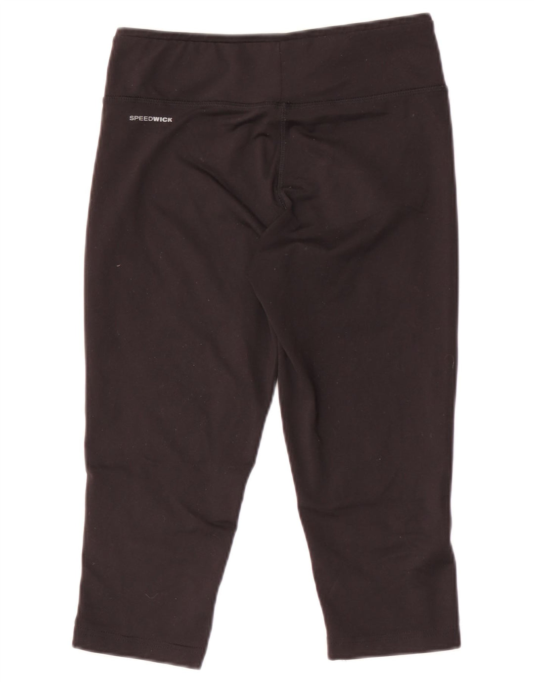 REEBOK Damen Capri-Leggings UK 8/10 Small Schwarz Polyester