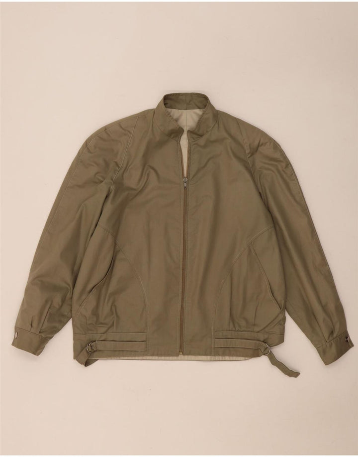 VINTAGE Herren Bomberjacke UK 40 Large Khaki