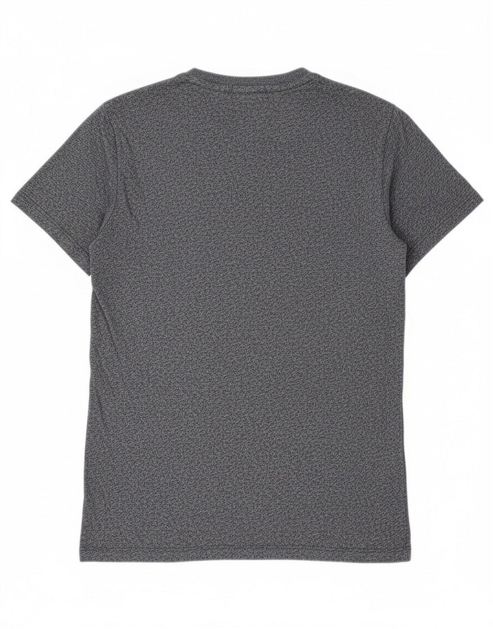Superdry T-Shirt-Oberteil für Herren, Größe S, Marineblau, gesprenkelte Baumwolle