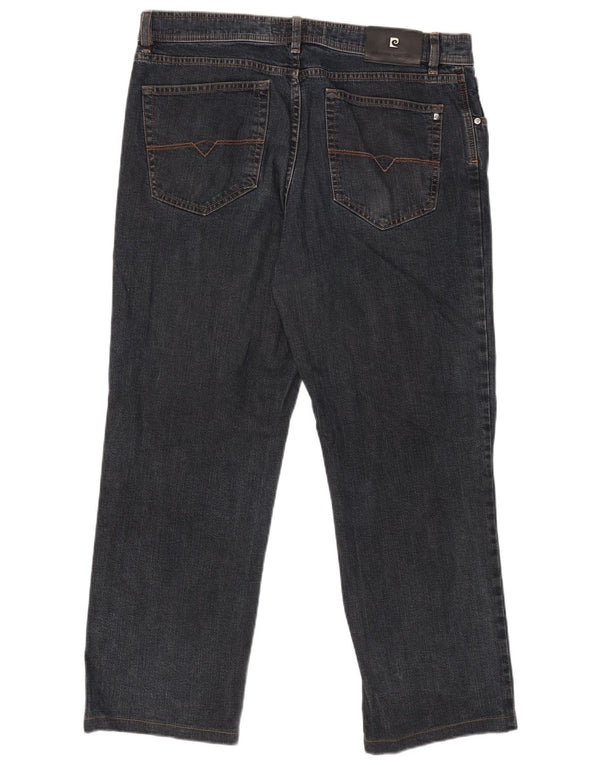 Pierre Cardin Mens Dijon Straight Jeans W38 L27 Navy Blue Cotton