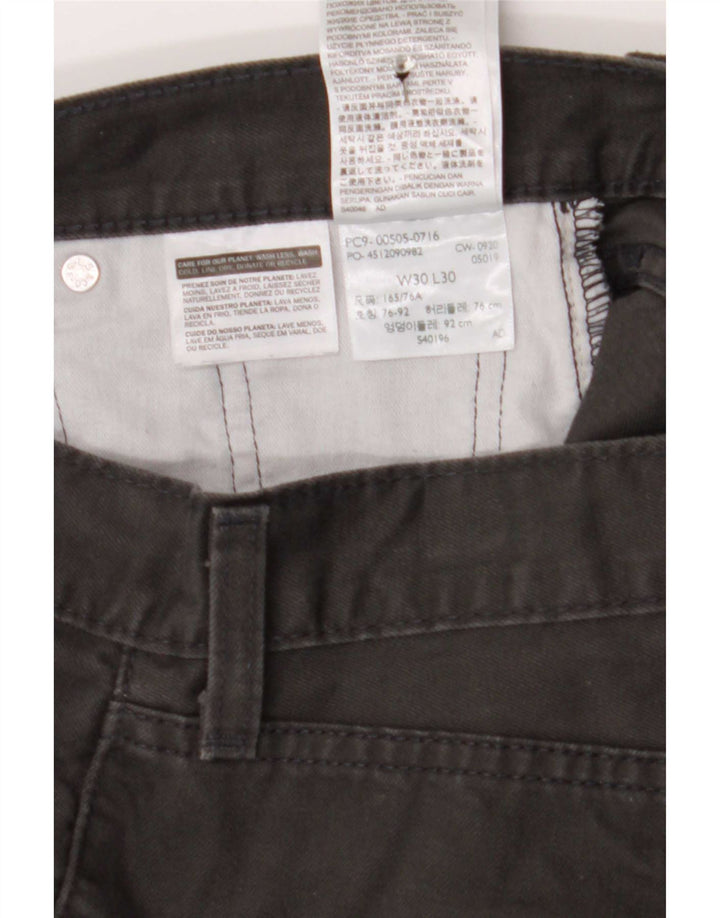 Levi's Herren 505 Straight Jeans W30 L30 Graue Baumwolle